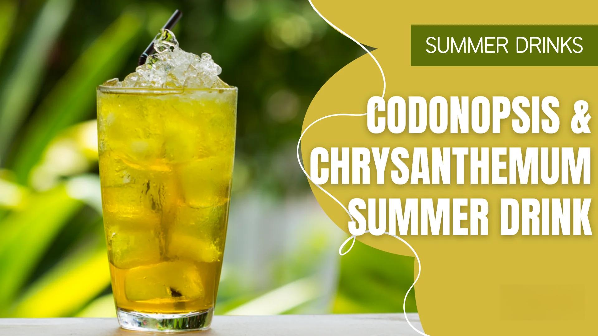 夏日饮品之党参菊花茶/Codonopsis Root & Chrysanthemum Flower Summer Drink Recipe